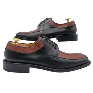 E.T. Wright Men\'s 11.5 Black Brown Leather Dress Shoes Masters Collection Oxford E.T. Wright | Shoes | Et Wright Mens 15 Black Brown Leather  main image 4